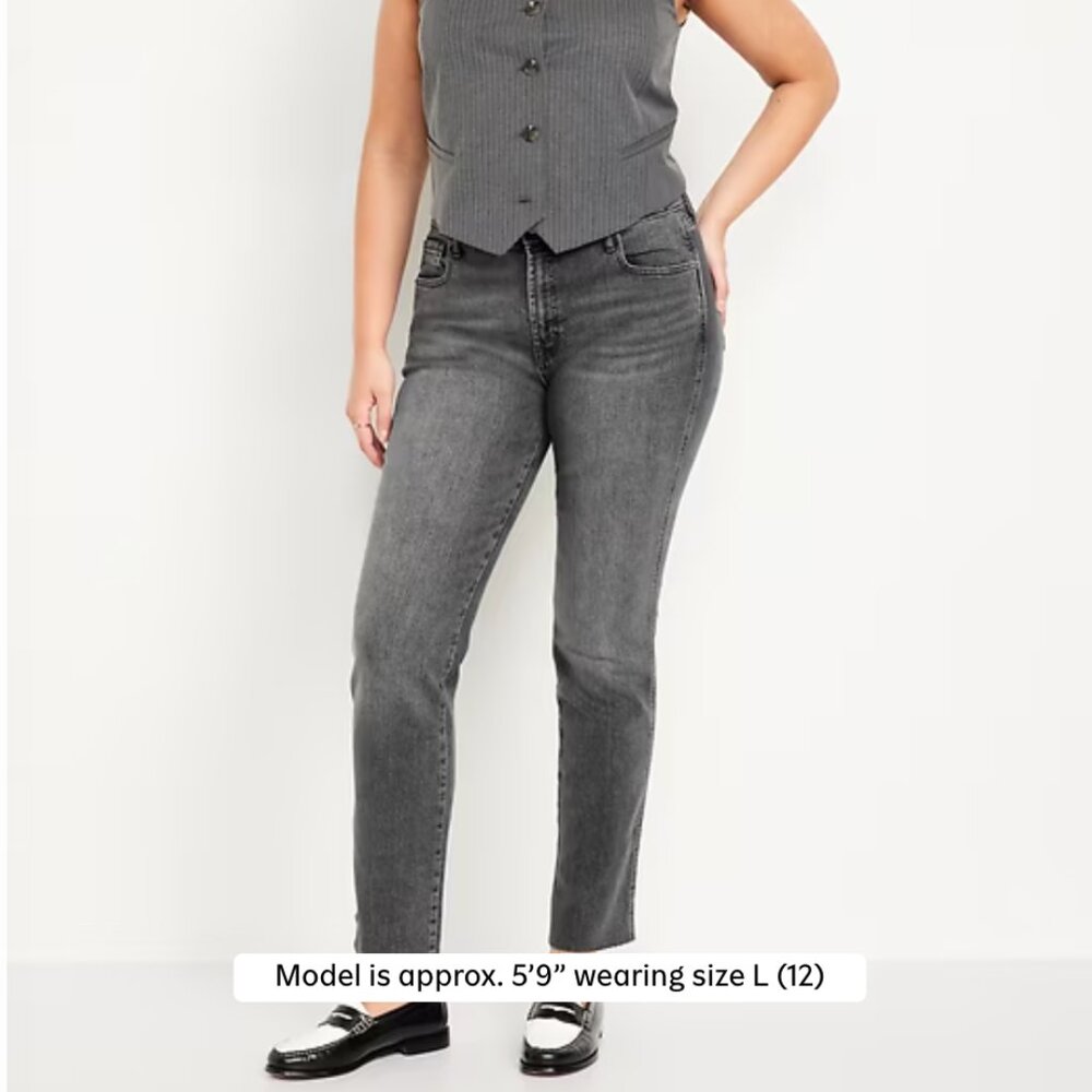 Old Navy - Extra High Rise Size 8 Black Jeans